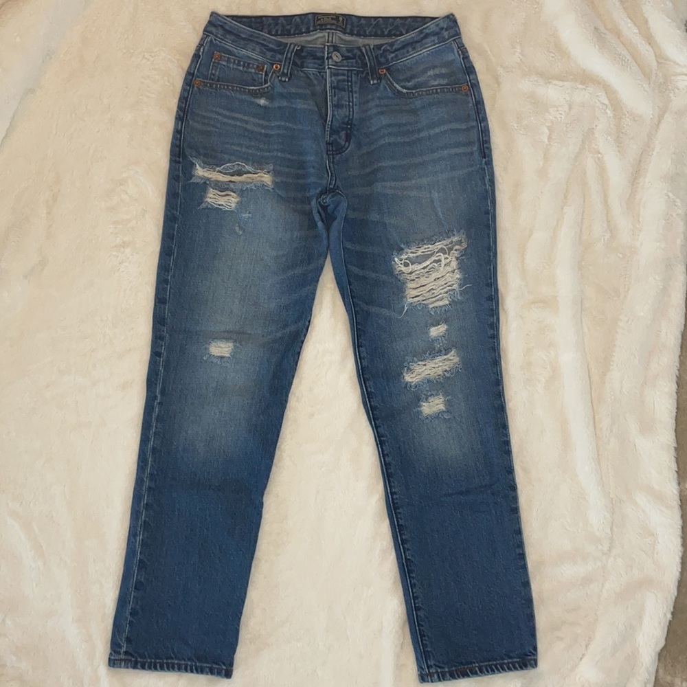 Abercrombie Slim Boyfriend Distressed Jeans - Size 26